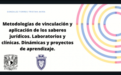 1.5 Metodología de vinculación y aplicación de los saberes jurídicos. Laboratorios y clínicas. Dinámicas y proyectos de aprendizaje.